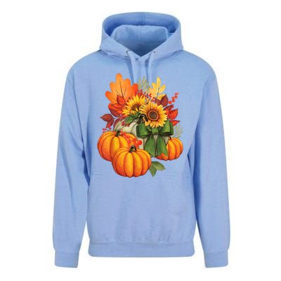 Thanksgiving Pumpkin Sunflower Fall Autumn Holiday Unisex Surf Hoodie