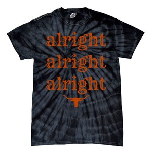 Texas Pride State Usa Alright Alright Alright Texas Longhorn Tie-Dye T-Shirt