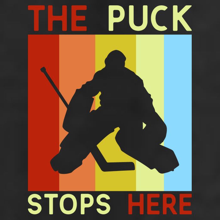 The Puck Stops Here Funny Hockey Goalie 11oz C Handle Ceramic Mug
