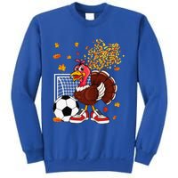 Turkey Playing Soccer Thanksgiving Player Coach Fall Lover Sweatshirt