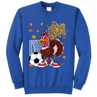 Turkey Playing Soccer Thanksgiving Player Coach Fall Lover Sweatshirt