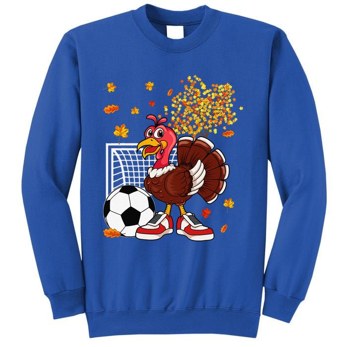 Turkey Playing Soccer Thanksgiving Player Coach Fall Lover Sweatshirt