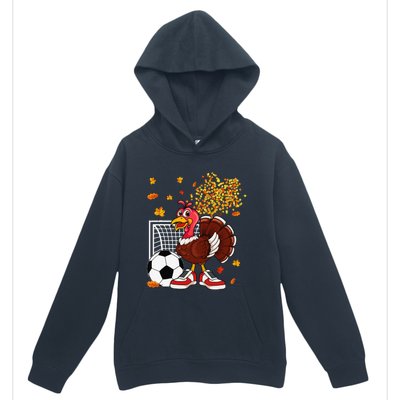 Turkey Playing Soccer Thanksgiving Player Coach Fall Lover Urban Pullover Hoodie