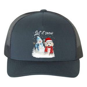 Toy Poodle Santa Dog Christmas Snow Xmas Pajama Gift Yupoong Adult 5-Panel Trucker Hat