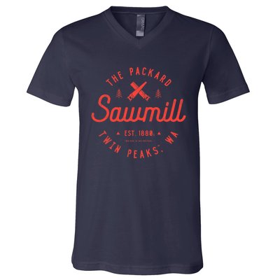 The Packard Sawmill Twin Peaks V-Neck T-Shirt