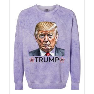 TrumpS Patriotic Spirit I Stand With Trump Colorblast Crewneck Sweatshirt