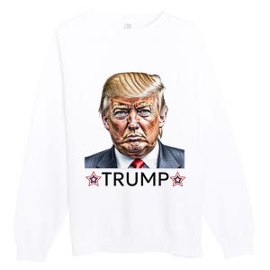 TrumpS Patriotic Spirit I Stand With Trump Premium Crewneck Sweatshirt