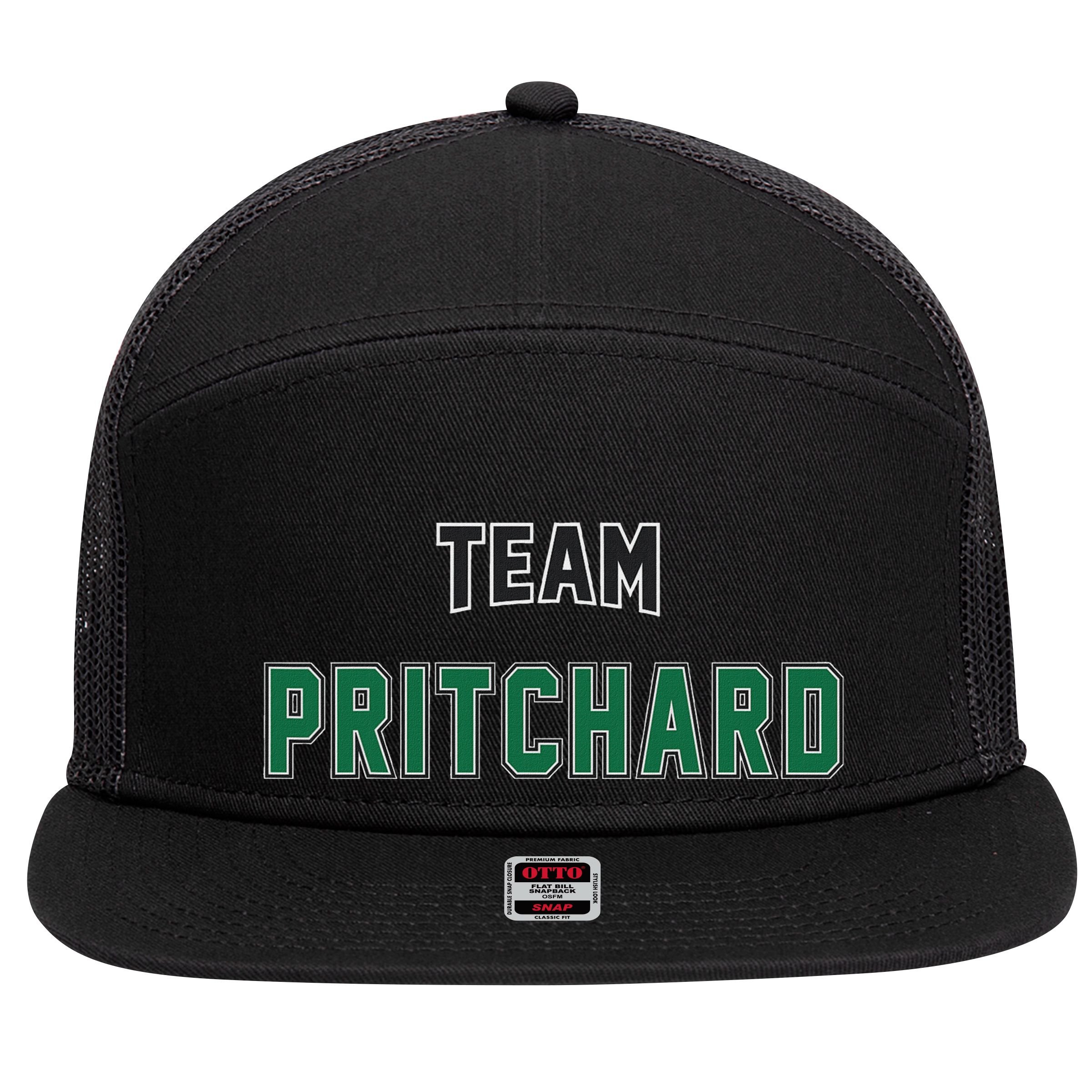 Team Pritchard Surname Gift Proud Family Last Name 7 Panel Mesh Trucker Snapback Hat