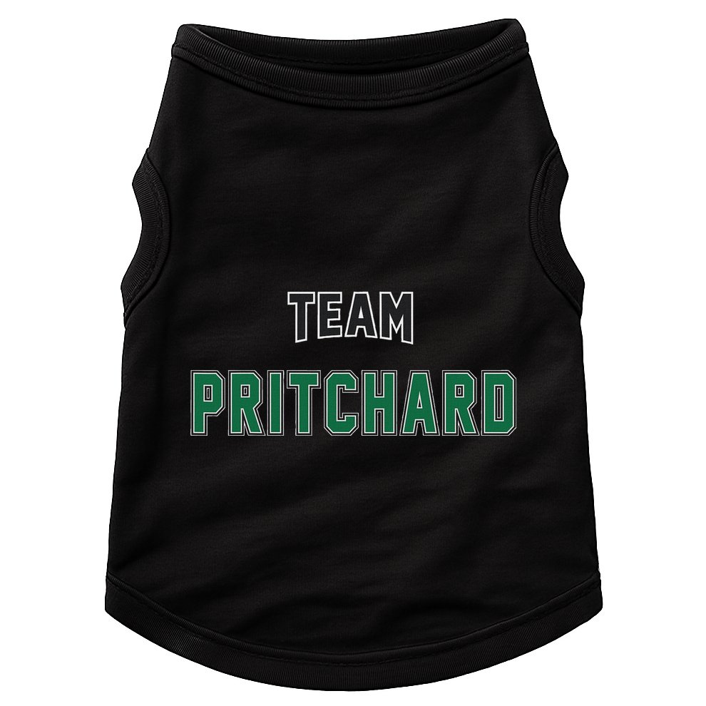 Team Pritchard Surname Gift Proud Family Last Name Doggie Tank