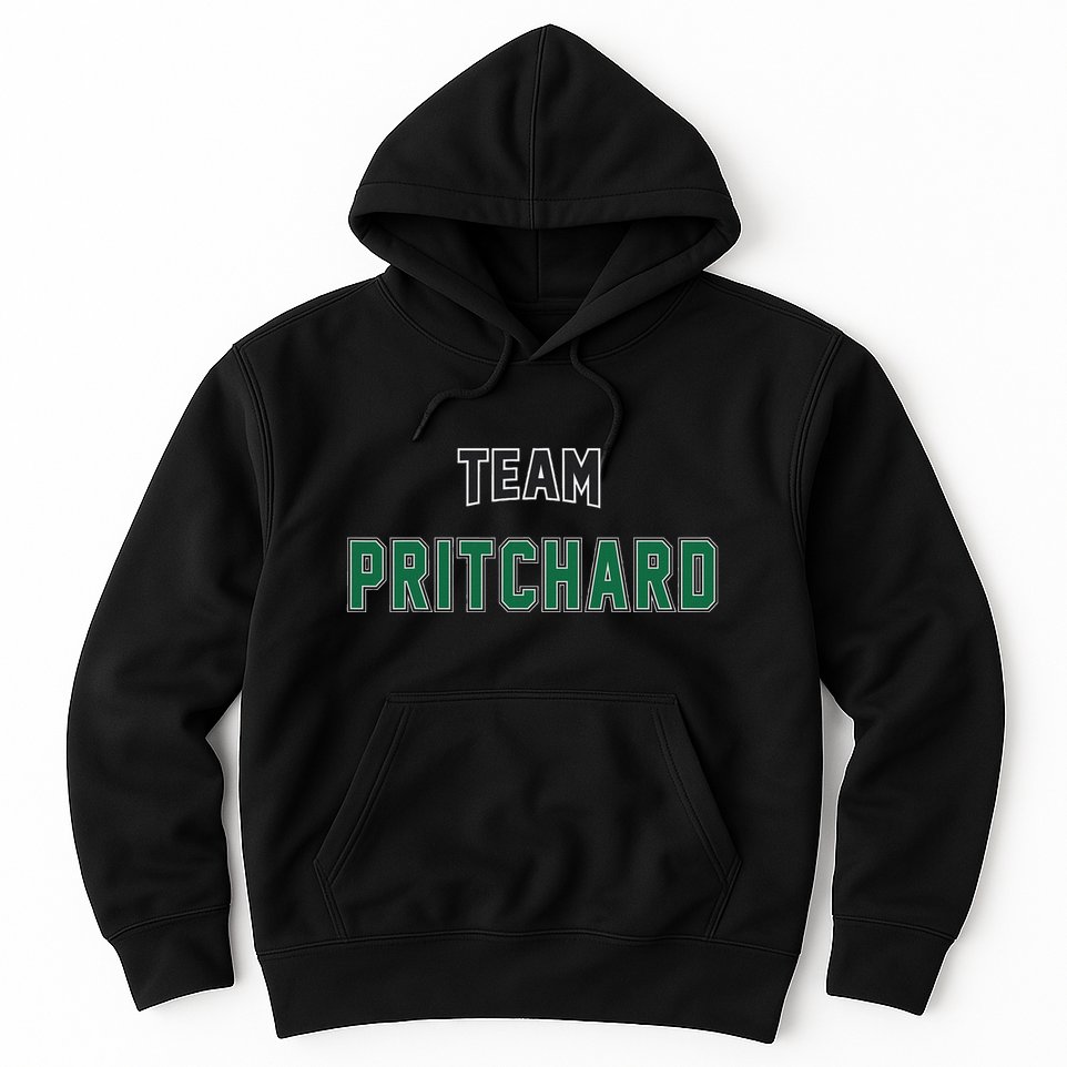 Team Pritchard Surname Gift Proud Family Last Name Hoodie