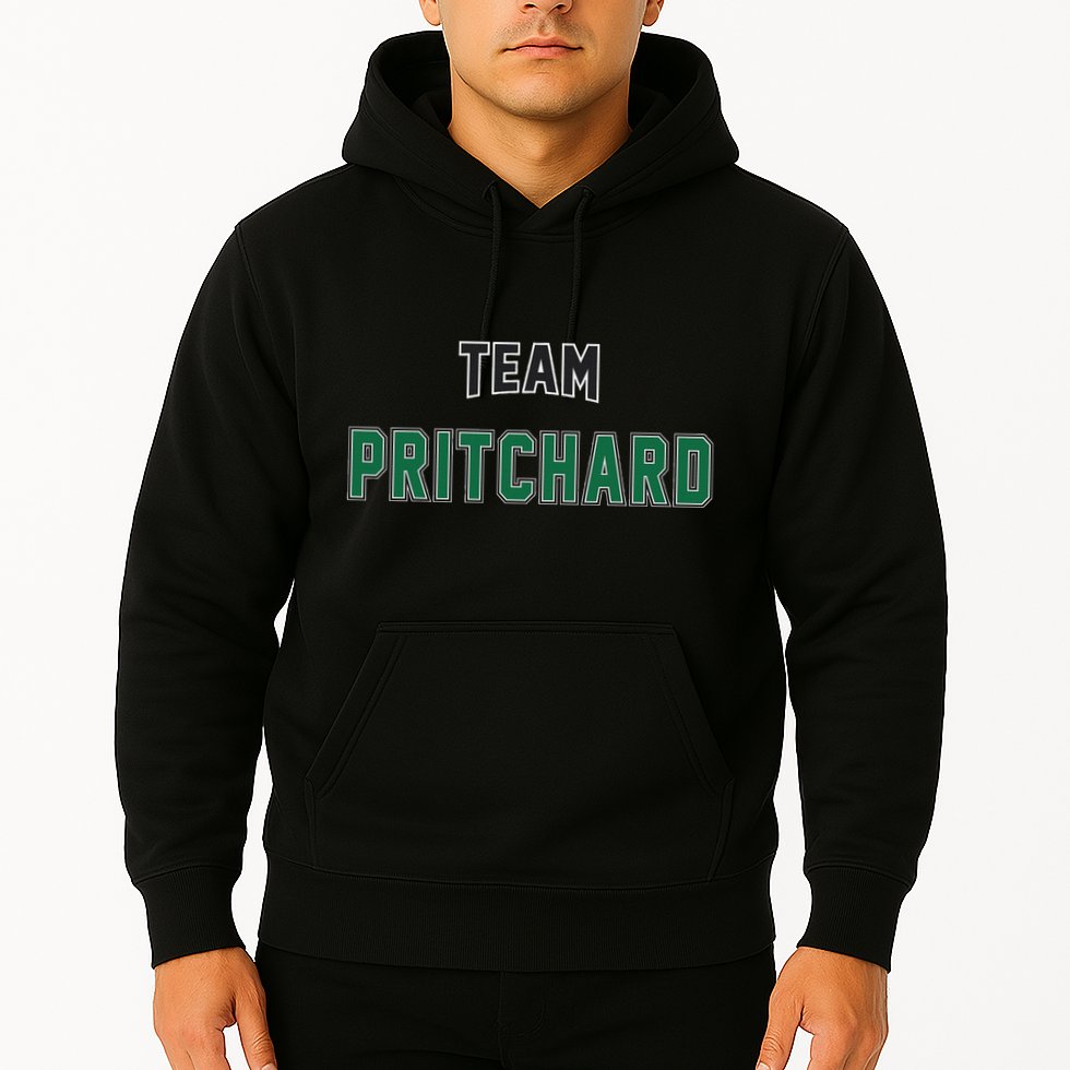 Team Pritchard Surname Gift Proud Family Last Name Hoodie