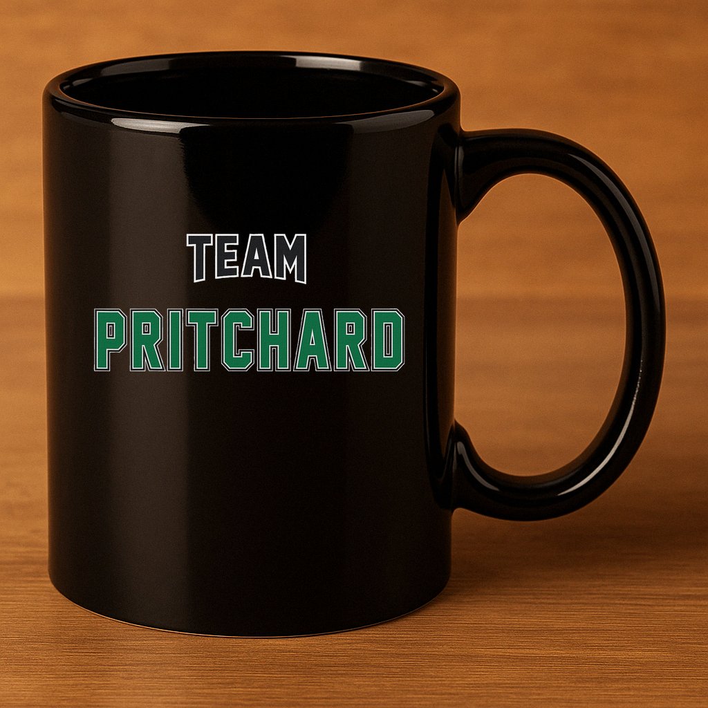 Team Pritchard Surname Gift Proud Family Last Name 11oz C Handle Ceramic Mug