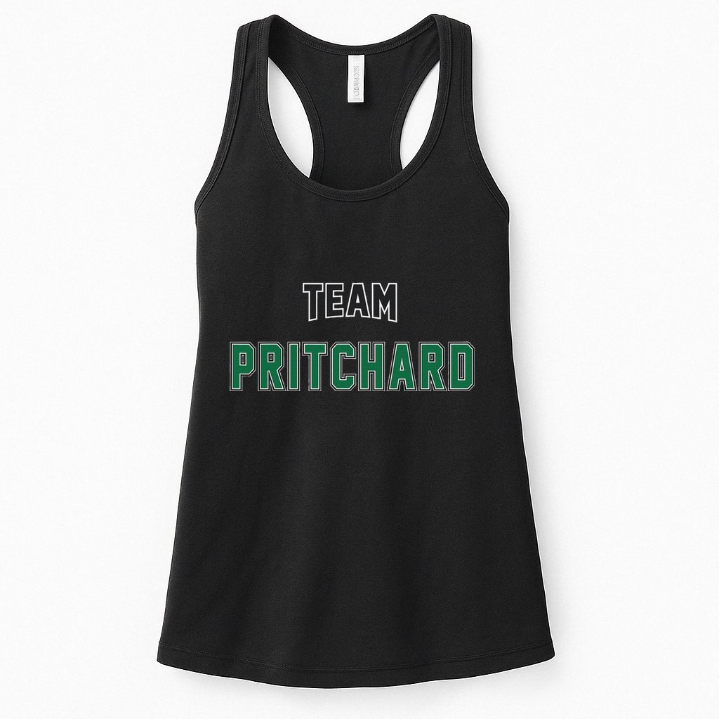 Team Pritchard Surname Gift Proud Family Last Name Womens Tank Top