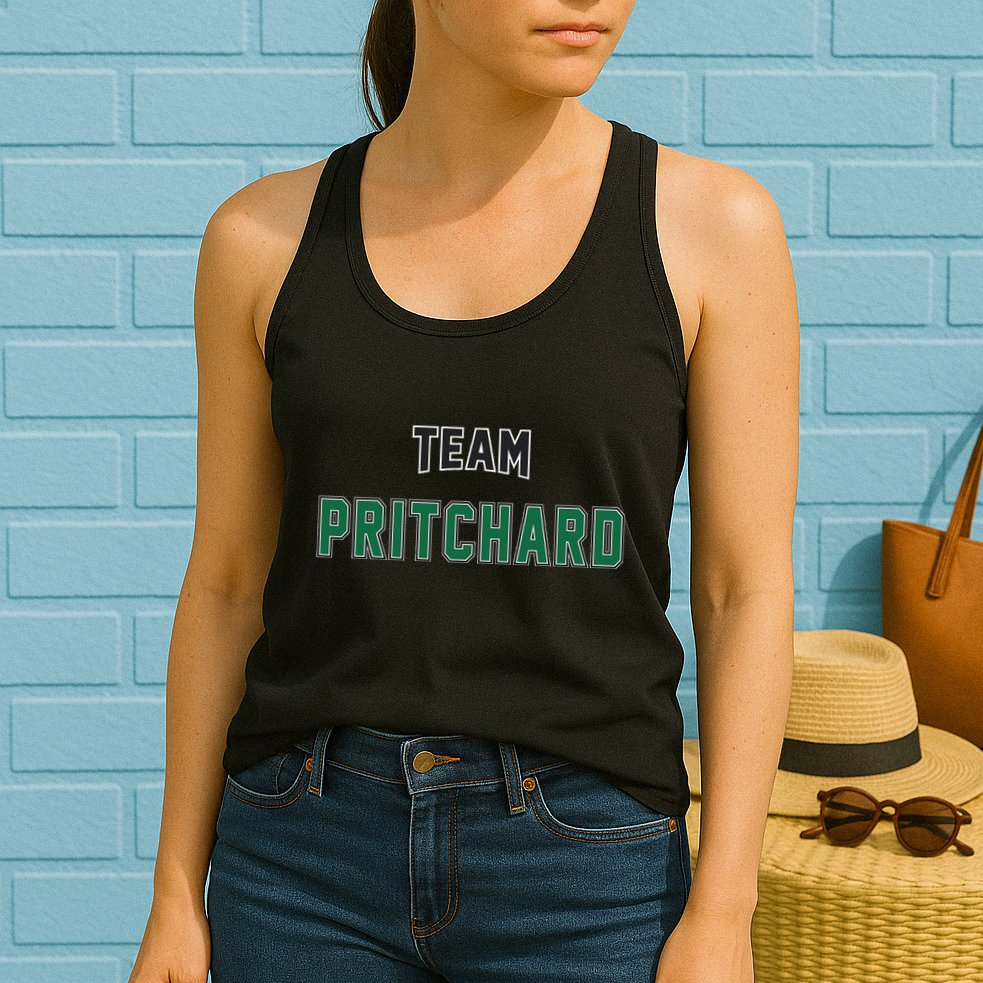 Team Pritchard Surname Gift Proud Family Last Name Womens Tank Top
