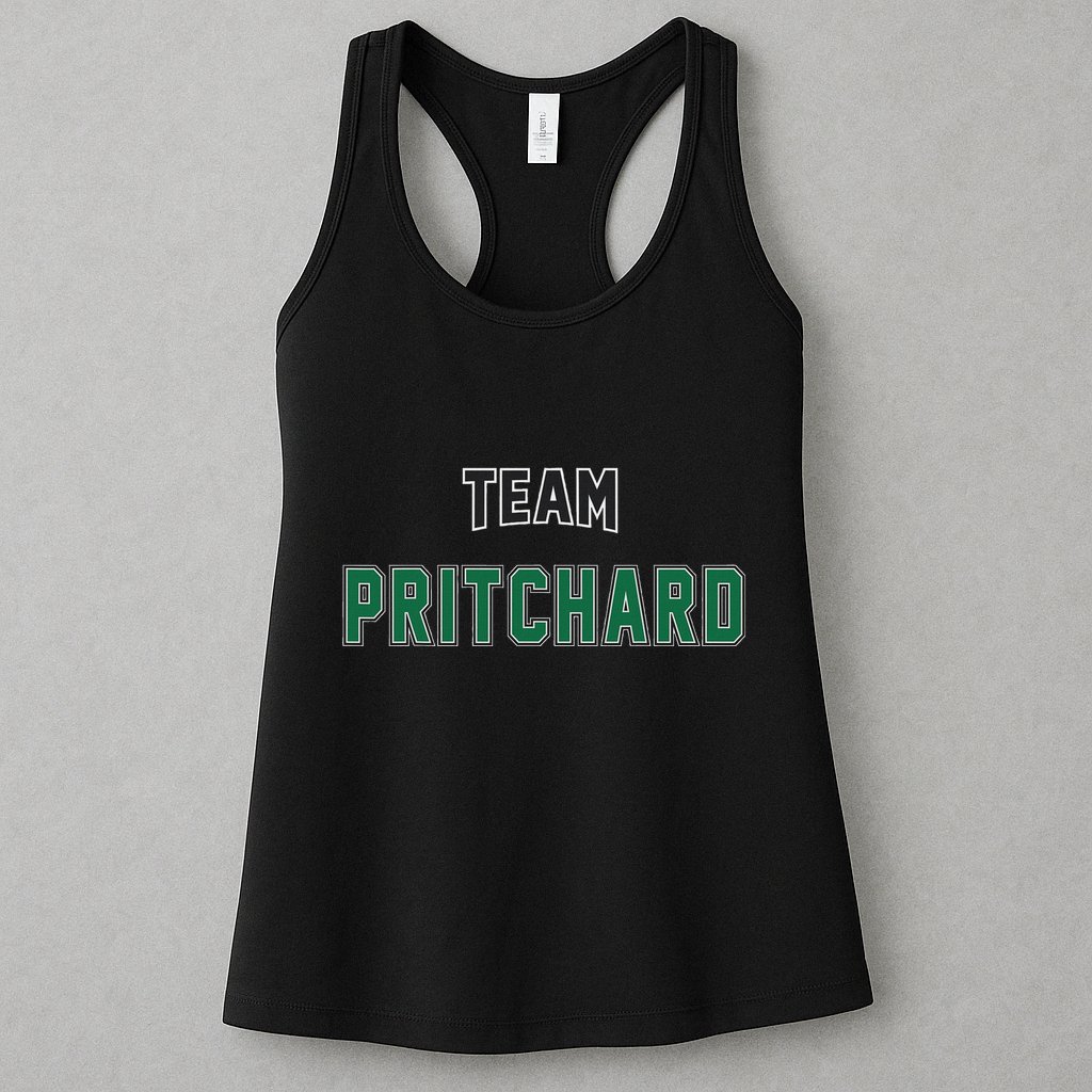 Team Pritchard Surname Gift Proud Family Last Name Womens Tank Top