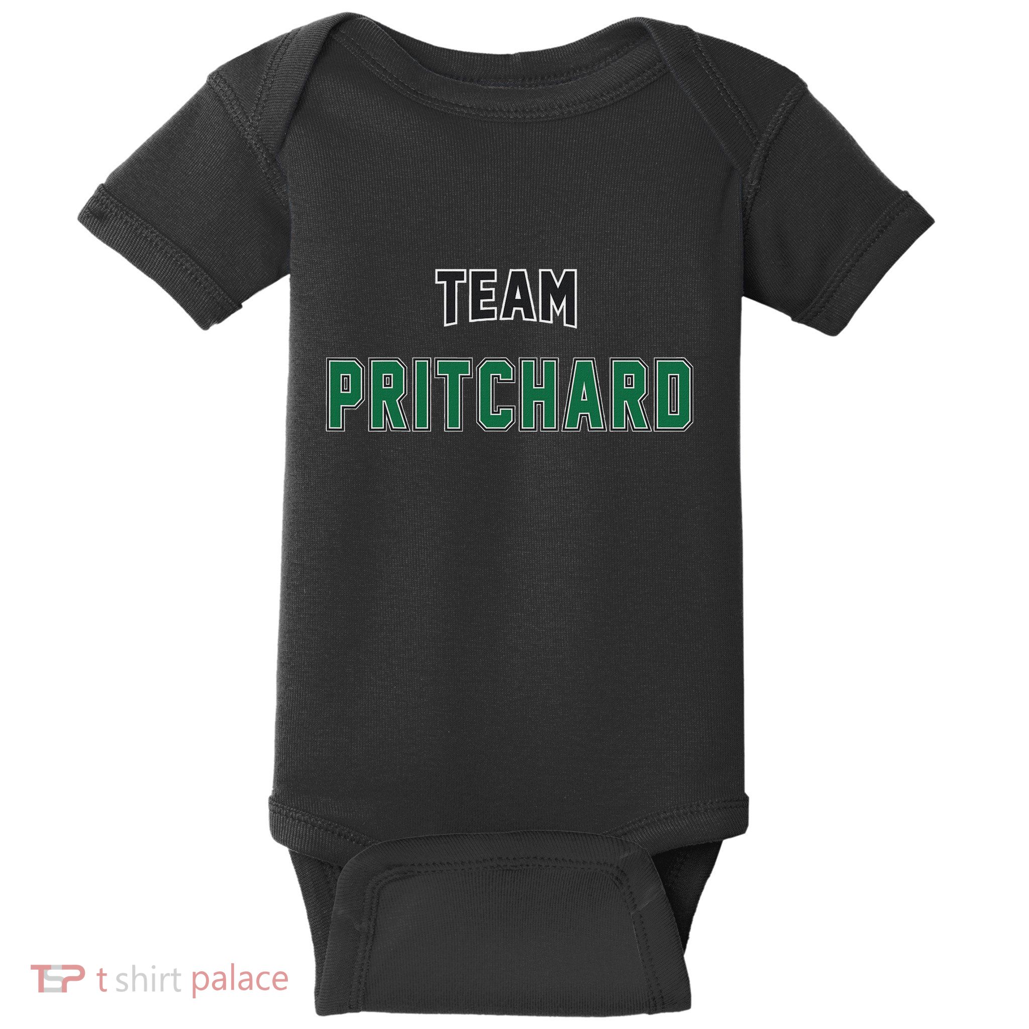 Team Pritchard Surname Gift Proud Family Last Name Baby Bodysuit