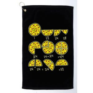 Teachers Pizza Salami Cheese Quick Math Fractions Platinum Collection Golf Towel