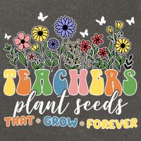 Teachers Plant Seeds That Grow Forever Cotton Canvas Backpack