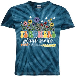 Teachers Plant Seeds That Grow Forever Kids Tie-Dye T-Shirt