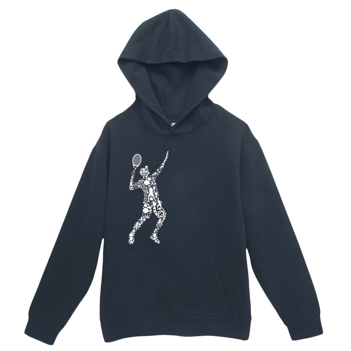 Tennis Player Urban Pullover Hoodie