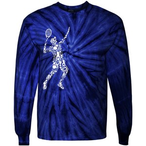 Tennis Player Tie-Dye Long Sleeve Shirt