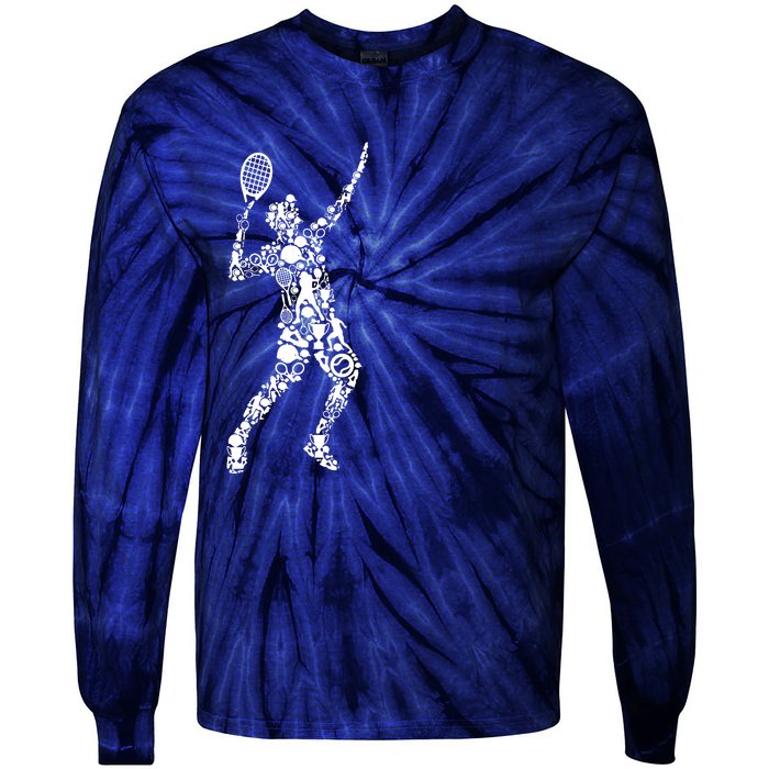 Tennis Player Tie-Dye Long Sleeve Shirt