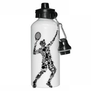 Tennis Player Aluminum Water Bottle