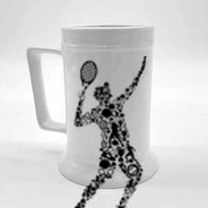 Tennis Player Beer Stein