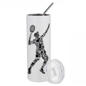 Tennis Player Stainless Steel Tumbler