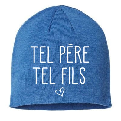 Tel Père Tel Fils Like Father Like Son In French Cool Gift Sustainable Beanie