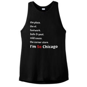 The Plaza The El Footwork Bulls 3peat Mild Sauce The Corner Store I’M So Chicago Ladies PosiCharge Tri-Blend Wicking Tank