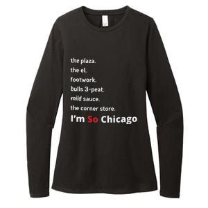 The Plaza The El Footwork Bulls 3peat Mild Sauce The Corner Store I’M So Chicago Womens CVC Long Sleeve Shirt