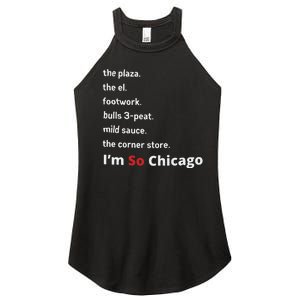 The Plaza The El Footwork Bulls 3peat Mild Sauce The Corner Store I’M So Chicago Women's Perfect Tri Rocker Tank