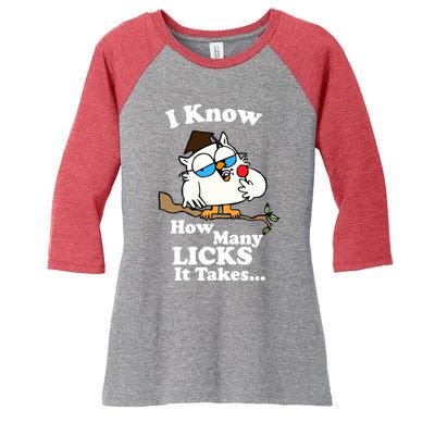 Tootsie Pop The Magic Number Women's Tri-Blend 3/4-Sleeve Raglan Shirt