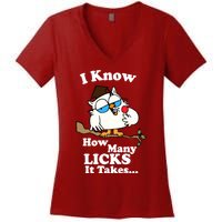 Tootsie Pop The Magic Number Women's V-Neck T-Shirt