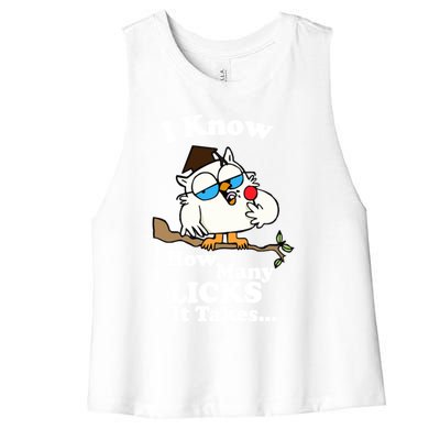 Tootsie Pop The Magic Number Women's Racerback Cropped Tank