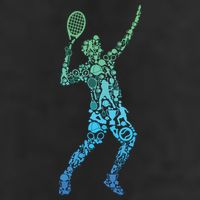 Tennis Player 11oz C Handle Ceramic Mug