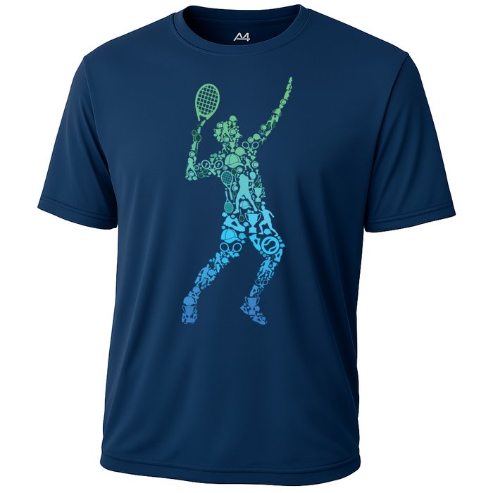 Tennis Player Cooling Performance Crew T-Shirt