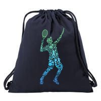 Tennis Player Drawstring Bag