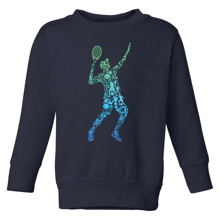 Tennis Player Toddler Sweatshirt