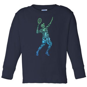 Tennis Player Toddler Long Sleeve Shirt