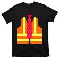 Trump Proud To Be Garbage Hi Vis Vest Red Tie Costume 2024 T-Shirt