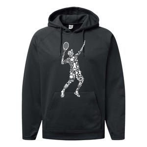 Tennis Player Performance Fleece Hoodie