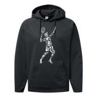 Tennis Player Performance Fleece Hoodie