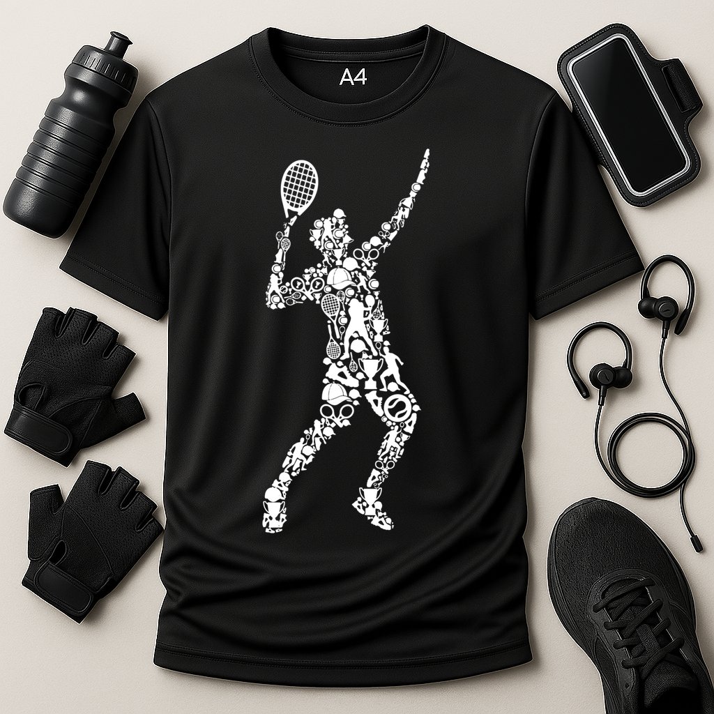 Tennis Player Cooling Performance Crew T-Shirt