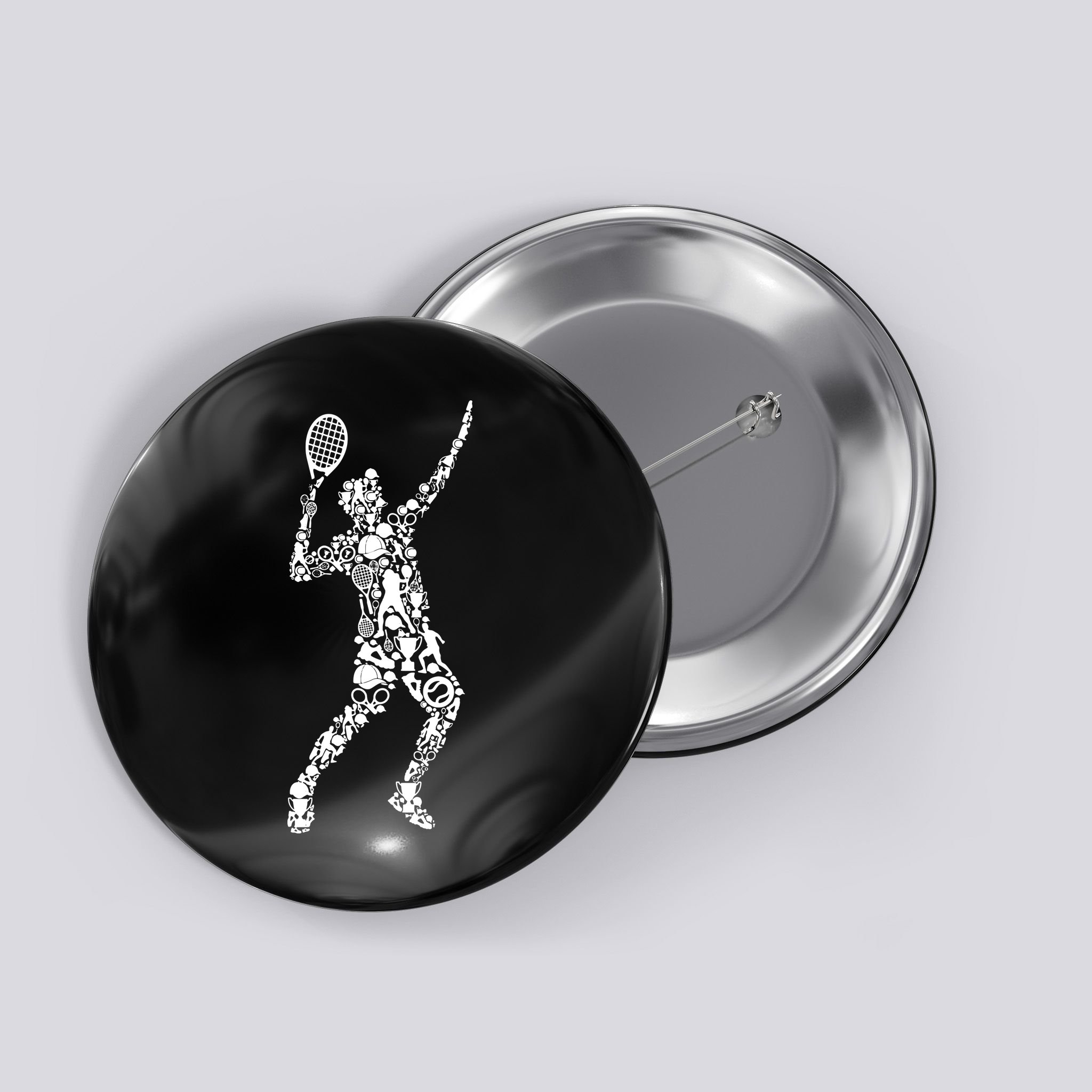Tennis Player Button