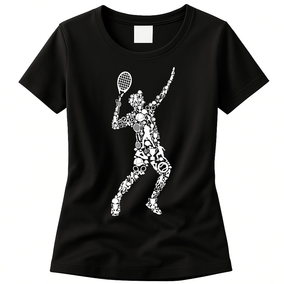 Tennis Player Womens T-Shirt
