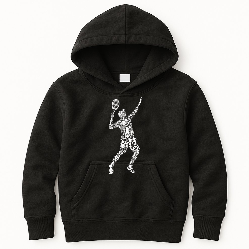 Tennis Player Kids Hoodie