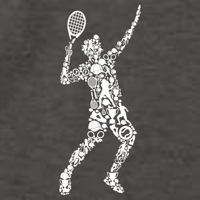 Tennis Player Vector Backpack