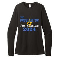 The Prosecutor & The Teacher 2024 Harris Walz Womens CVC Long Sleeve Shirt